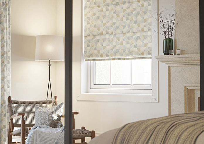 Mosaic Tile, Subdued - Twist&Fit Roman Blind - Image 5